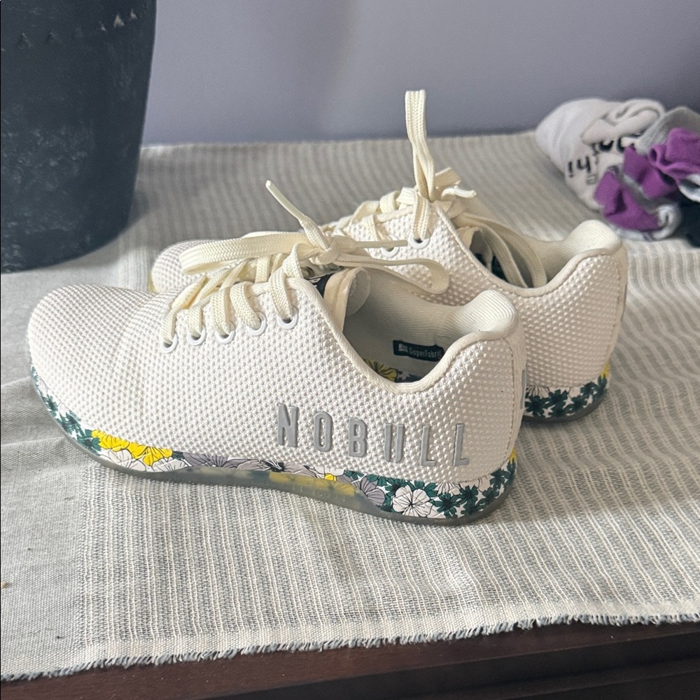 NOBULL Women's White Floral Sneakers